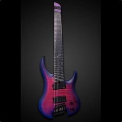 LEGATOR GUITARS G7FSS Ghost Hyper Nova Blue Headless Multi-scale 7-string Electric Guitar