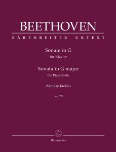 BARENREITER BEETHOVEN Sonata For Pianoforte G Major Op.79 