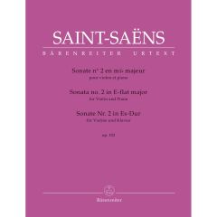 BARENREITER SAINT-SAENS Sonata No.2 For Violin & Piano In E-flat Major Op.102