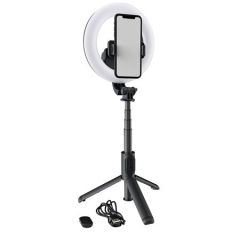 MACKIE MRING-6 6 Inch Battery Powered Ring Light W/ Selfie Stick/stand & Remote