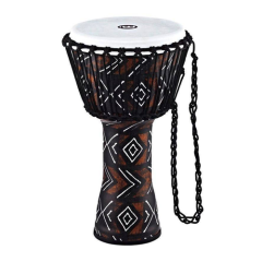 MEINL PADJ6-L-F Rope Tuned Travel Series Djembe 12-inch Kanga Sarong