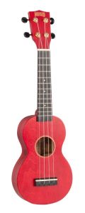 MAHALO MS1-TRD Slimline Series Soprano Ukulele Transparent Red