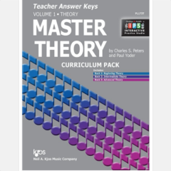 NEIL A.KJOS MASTER Theory Teacher Answer Keys Vol.1 Edited By Charles Peters & Paul Yoder