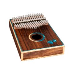 ORTEGA SOLID Acacia Wood Kalimba Lizard Rosette 17-keys C Major Tuning Sea Turtle