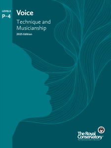 ROYAL CONSERVATORY VOICE Technique & Musicianship Preparatory-4, 2025 Edition