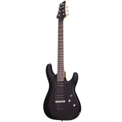 SCHECTER C-6 Deluxe Satin Black Electric Guitar