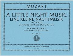 INTERNATIONAL MUSIC MOZART A Little Night Music Serenade In G Major K 525 For Piano Duet