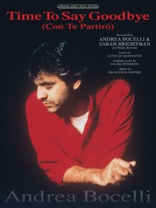 WARNER PUBLICATIONS TIME To Say Goodbye (con Te Partiro) Recorded By Andrea Bocelli