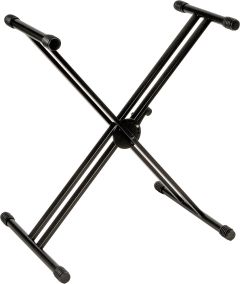 QUIK LOK QL646BK Single Tier Double Braced X-stand