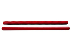 RHYTHM BAND RB767A Plain & Fluted Rhythm Sticks 10-inch Red (pair)