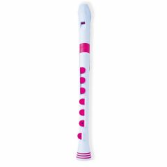 NUVO RECORDER+ (baroque Fingering), White/pink With Hard Case
