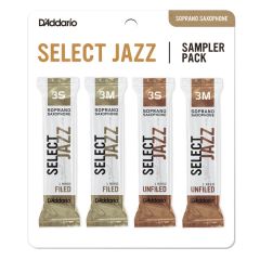 D'ADDARIO SELECT Jazz Reed Sampler Pack Soprano Sax 3s/3m