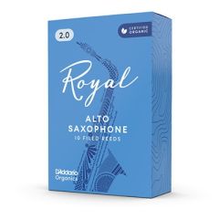 ROYAL BY D'ADDARIO ALTO Saxophone Reeds Strength 2.0