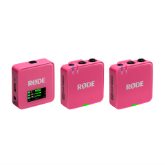 RODE WIRELESS Go 3 Pink | Dual Channel Wireless System | Rechargeable Batteries