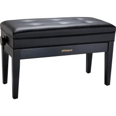 ROLAND RPB-D400BK Ajustable Duet Piano Bench With Storage, Satin Black