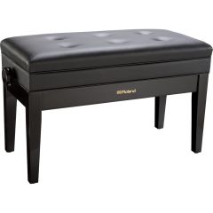 ROLAND RPB-D400PE Adjustable Duet Piano Bench With Storage, Polished Ebony