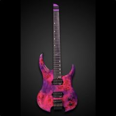 LEGATOR GUITARS GS6SS-MAG Ghost Magenta Headless 6-string Guitar