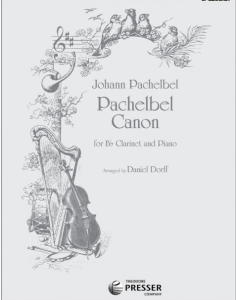 THEODORE PRESSER PACHELBEL Canon In D Arranged For Clarinet & Piano
