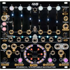4MS COMPANY SPHERICAL Wavetable Navigator 6-ch Wavetable Oscillators Eurorack Module