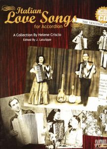 SANTORELLA PUBLISH ITALIAN Love Songs For Accordion By Helene Criscio Cd Included