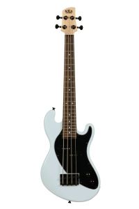 KALA UBASS-SB-LB-FS Solid Body 4-string Fretted U-bass With Gig Bag Powder Blue