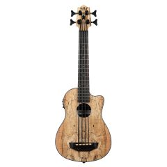 KALA UBASS-SP-MAPL-FS Spalted Maple Fretted U-bass