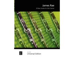 UNIVERSAL EDITION 30 New Studies For Solo Clarinet By James Rae