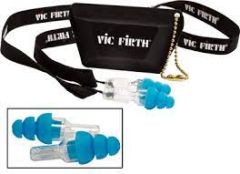 VIC FIRTH HIGH-FIDELITY Ear Plugs Regular With Heavy-duty Neck Cord & Carrying Case