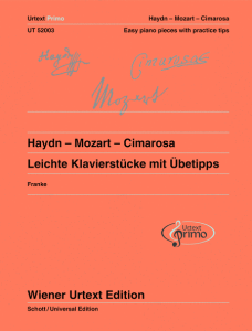 WIENER URTEXT ED HAYDN-MOZART-CIMAROSA Easy Piano Pieces With Practice Tips Vol 2