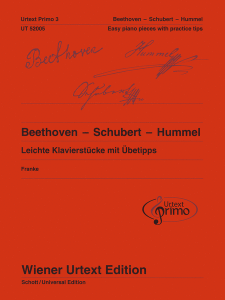 WIENER URTEXT ED BEETHOVEN-SCHUBERT-HUMMEL Easy Piano Pieces With Practice Tips Vol 3