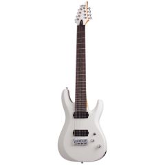 SCHECTER C-8 Deluxe Electric Guitar, Satin White