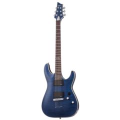SCHECTER C-1 Platinum Satin Transparent Midnight Blue Electric Guitar