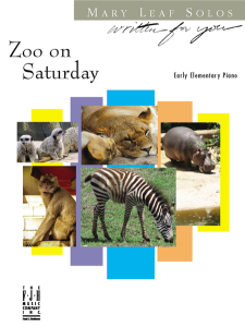 FJH MUSIC COMPANY ZOO On Saturday Early Elementary Piano Solo By Mary Leaf