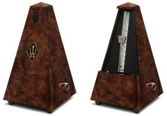 WITTNER 845001 Designer Series Maelzel System Metronome, Burr Walnut, Without Bell