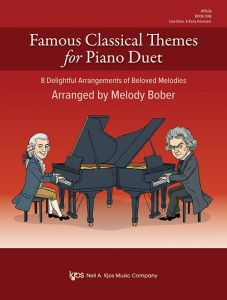 NEIL A.KJOS FAMOUS Classical Themes For Piano Duet Book 1 Arranged By Melody Bober