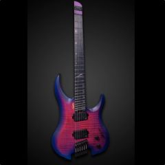 LEGATOR GUITARS GS6FSS Ghost Hyper Nova Blue Headless Multi-scale 6-string Electric Guitar
