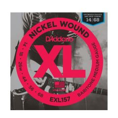 D'ADDARIO XL157 Nickel Round Wound Electric Guitar/baritone-danelectro .014-.068 Set