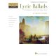 HAL LEONARD LYRIC Ballads Six Romantic Pieces For Piano By Christos Tsitsaros