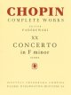 POLISH EDITION CHOPIN Piano Concerto In F Minor Op.21 Full Score