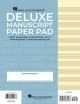 HAL LEONARD DELUXE Pad 12 Stave Tear Off Tablet 64 Pages 8.5 X 11 Fits Ring Binder