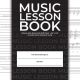 HAL LEONARD MUSIC Lesson Book Side-by-side Ruled & Staff Paper