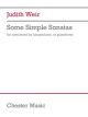 SCHOTT SOME Simple Sonatas For Clavichord (or Harpsichord Or Pianoforte) By Judith W.