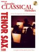 CHERRY LANE MUSIC FAVORITE Classical Melodies 13 Solo Arrangements With Cd For Tenor Sax