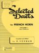 RUBANK SELECTED Duets For French Horn Vol 1 Easy To Medium