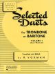 RUBANK RUBANK Selected Duets For Trombone Or Baritone Volume 1 Easy To Medium