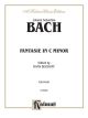 KALMUS J.S. Bach Fantasy In C Minor For Piano Edited By Hans Bischoff