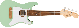 FENDER FULLERTON Strat Uke Surf Green