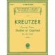 G SCHIRMER KREUTZER Forty-two Studies Or Caprices For The Violin Edited By E. Singer