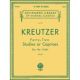 G SCHIRMER KREUTZER Forty-two Studies Or Caprices For The Violin Edited By E. Singer