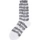 AIM GIFTS LADIES Music Score & Keyboard Socks (size 9-11), Black-white